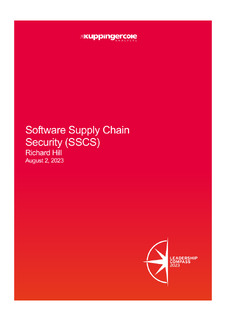 KuppingerCole Software Supply Chain Security Compass Report