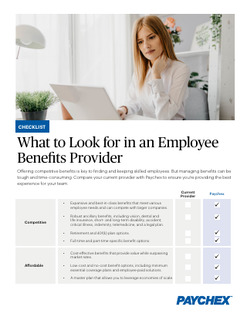 What to Consider When Choosing a Benefits Provider