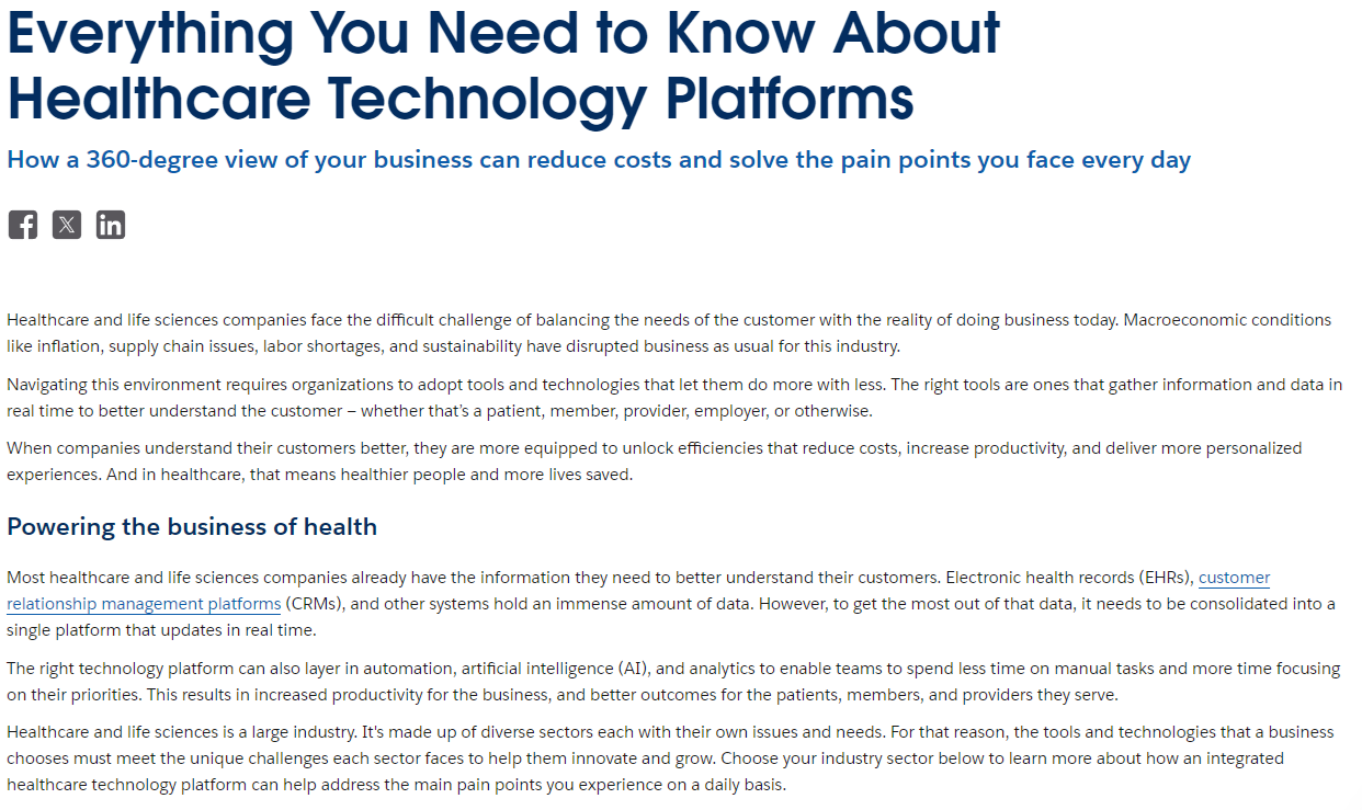 Everything You Need to Know About Healthcare Technology Platforms